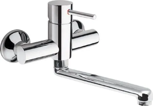 Bateria zlewozmywakowa ścienna 20,3 cm kompletna Sapho Rhapsody 5506 chrom