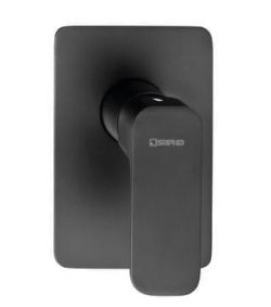 Bateria prysznicowa podtynkowa Sapho Spy PY41-15 czarny mat