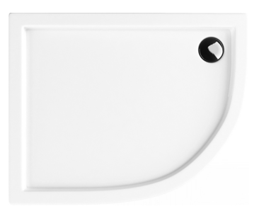 Przejdź do produktu Brodzik półokrągły 80x100x14cm Schedpol Competia 3.0171 R55 L