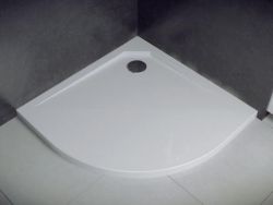  Brodzik półokrągły płaski 80x80x2 cm Asco Ultraslim 80