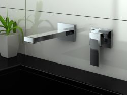 Bateria umywalkowa podtynkowa z wylewką 20 cm Kohlman Excelent QW183H chrom