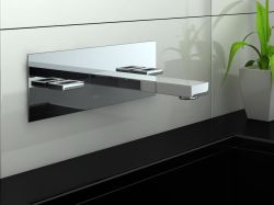 Bateria umywalkowa podtynkowa z wylewką 17 cm Kohlman Nexen QW195U chrom
