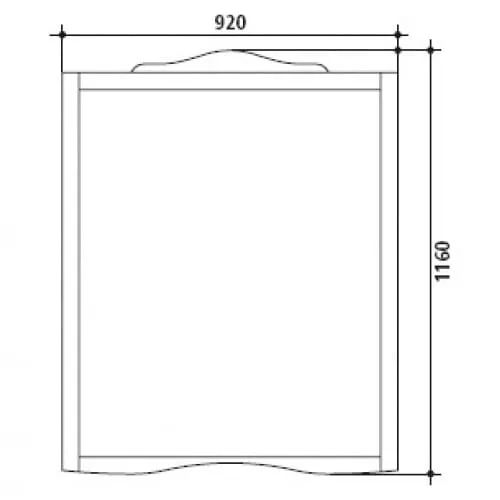 Kerasan lustro wiszące 92x116 cm zielony Retro 734552
