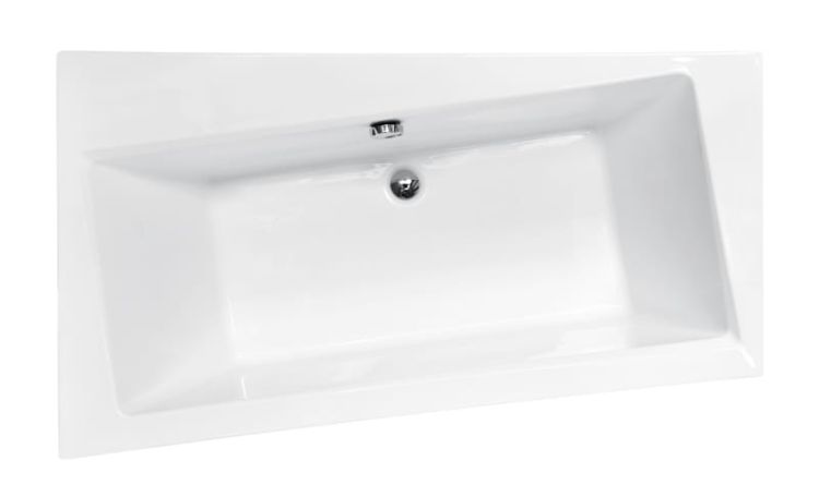Wanna asymetryczna Besco 160x100 cm Infinity 160 lewa