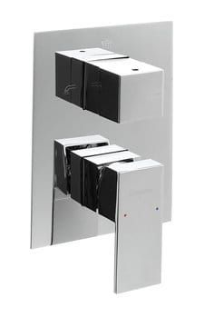 Przejdź do produktu Bateria prysznicowa podtynkowa 3-funkcyjna, kompletna z elementem podtynkowym Sapho Latus 1102-44 chrom