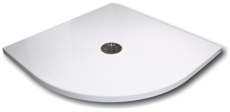Przejdź do produktu Brodzik półokrągły 90x90x3,5cm Schedpol De Luxe 3.041 R55