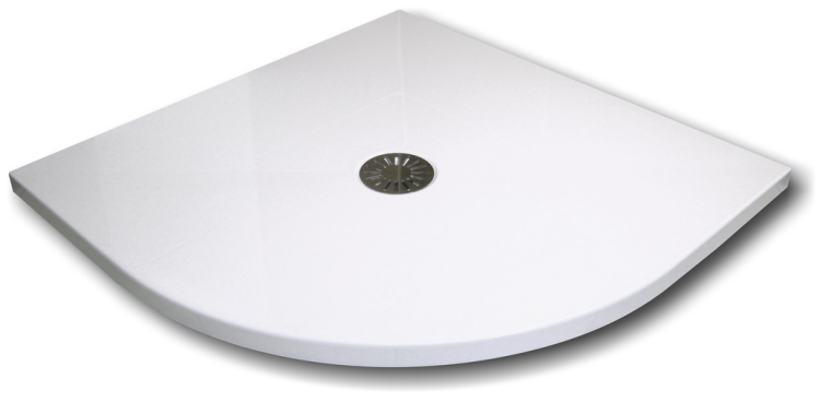 Brodzik półokrągły 90x90x3,5cm Schedpol De Luxe 3.041 R55