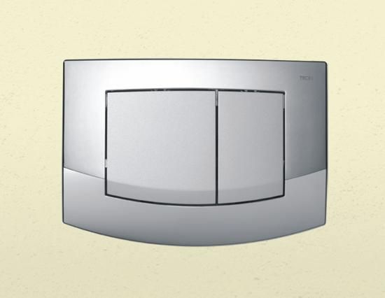 TECE Ambia przycisk spłukujący, 2 ilości wody (chrom połysk/chrom mat) 9240254