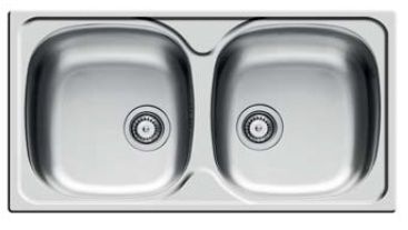 Przejdź do produktu Zlewozmywak dwukomorowy 78x43,5cm 2B Pyramis E78 100138801