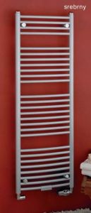 Grzejnik łazienkowy 75x129 cm PMH Danby D6MS srebrny metalic