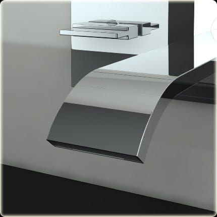 Bateria umywalkowa podtynkowa z wylewką 20 cm Kohlman Axis QW198N chrom