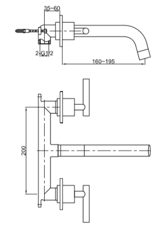Przejdź do produktu Bateria umywalkowa podtynkowa Kohlman Roxin QW190R chrom