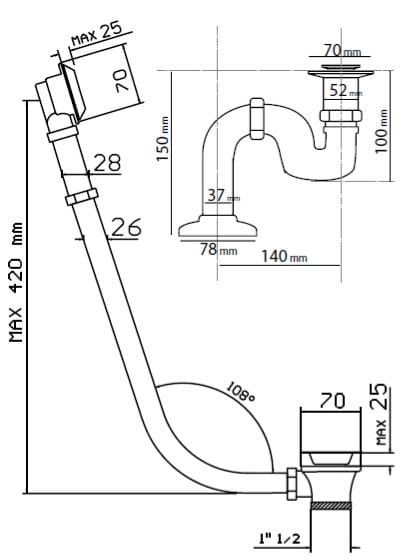 syfon wannowy retro z przelewem rys tech.JPG