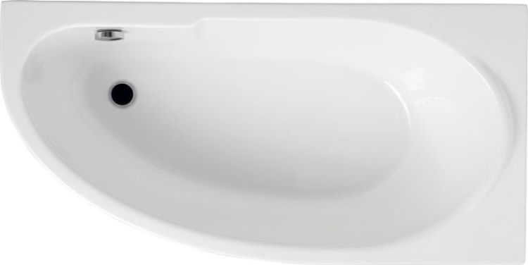 Wanna narożna asymetryczna 140x70 cm Polimat Miki 00372/00362