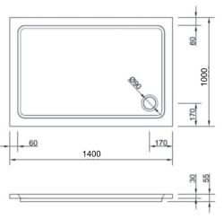 rysunek techniczny brodzik prostokątny 140x100 akrylowy.JPG