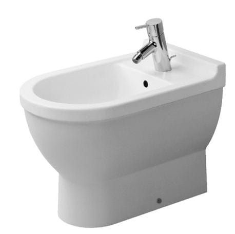 Przejdź do produktu Bidet stojący z przelewem oraz półką na baterię 36x56 cm Starck 3 Duravit 223010