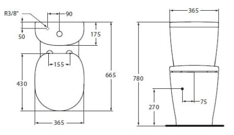 Przejdź do produktu Zbiornik WC 3/6 l Ideal Standard Connect Arc E785601