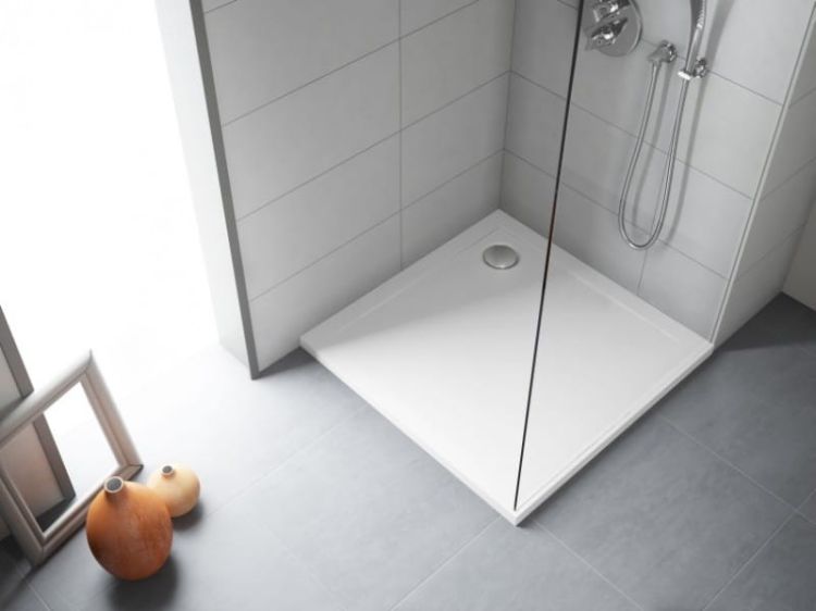 Brodzik kwadratowy płaski 90x90 cm GEOS Polimat 00433