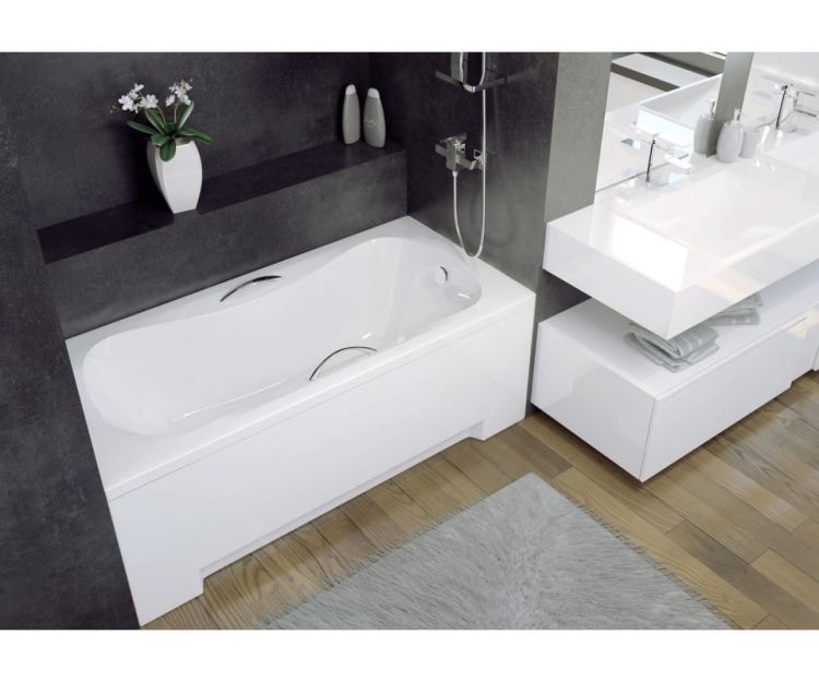 Wanna prostokątna z uchwytami 170x70 cm Besco Aria Plus 170