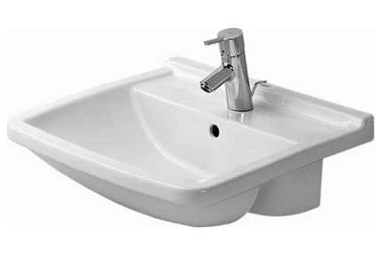 Przejdź do produktu Umywalka półblatowa z przelewem 55x46cm, Duravit Starck 3 031055