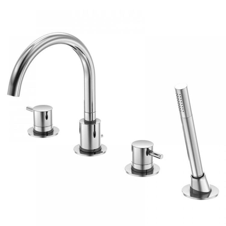 Bateria wannowa 4-otworowa Steinberg seria 100 chrom 1002400