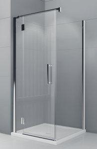 Kabina prysznicowa 70x120 cm z drzwiami i ścianką stałą Novellini Modus MODUSGF70+MODUSF120-1K