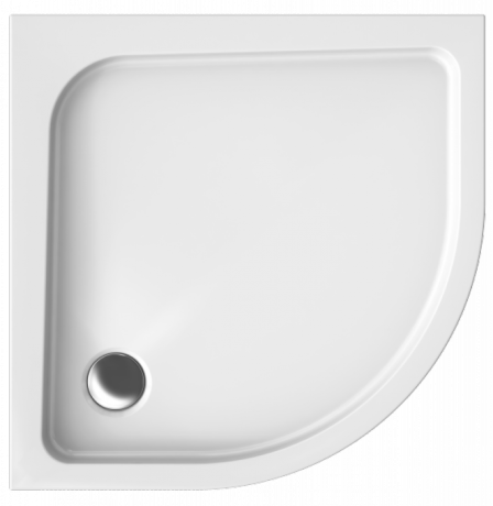 Przejdź do produktu Brodzik półokrągły kompaktowy 80x80 cm Polimat Pako 00094