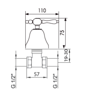Przejdź do produktu Zawór prysznicowy podtynkowy Retro Giulini Praga 7516 chrom