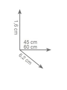 wieszak 45 cm rys.tech.Gedy Kansas