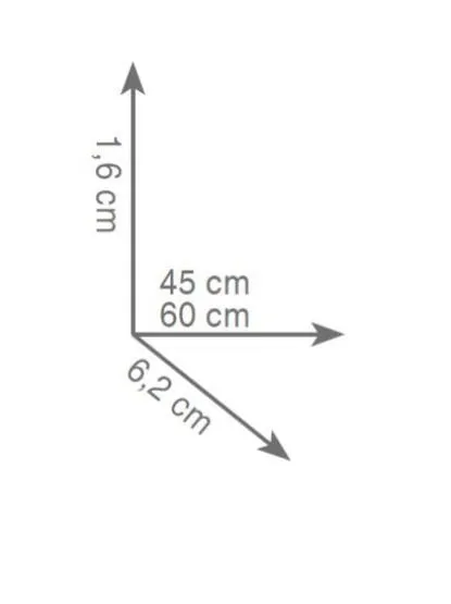 wieszak 45 cm rys.tech.Gedy Kansas