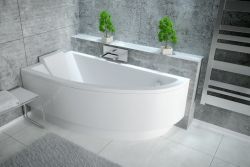 Wanna asymetryczna Besco 140x70 cm Praktika 140 lewa