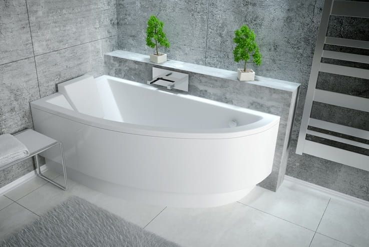 Wanna asymetryczna Besco 140x70 cm Praktika 140 lewa