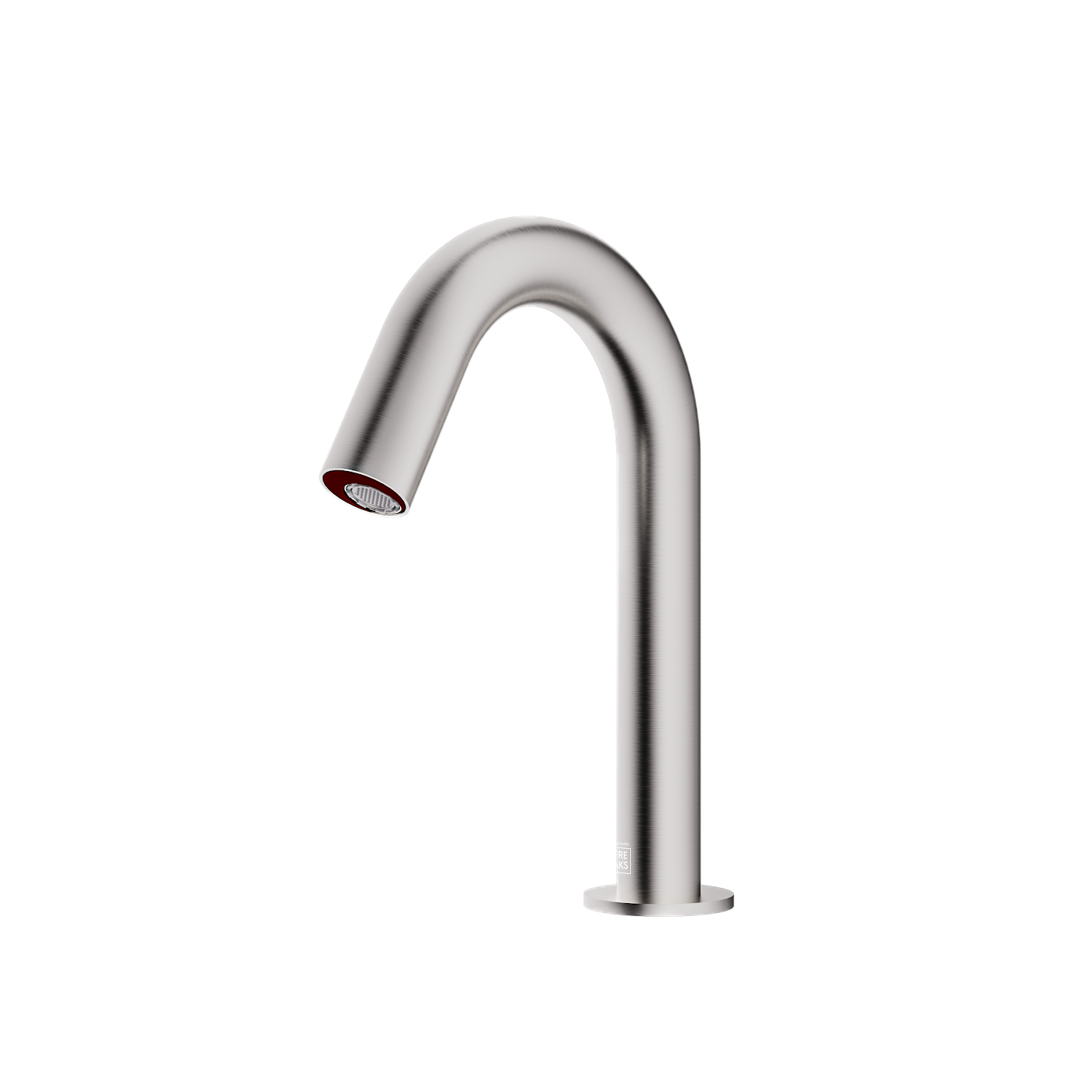 Niska bateria umywalkowa bezdotykowa Freak Bathroom Low nikiel szczotkowany inox