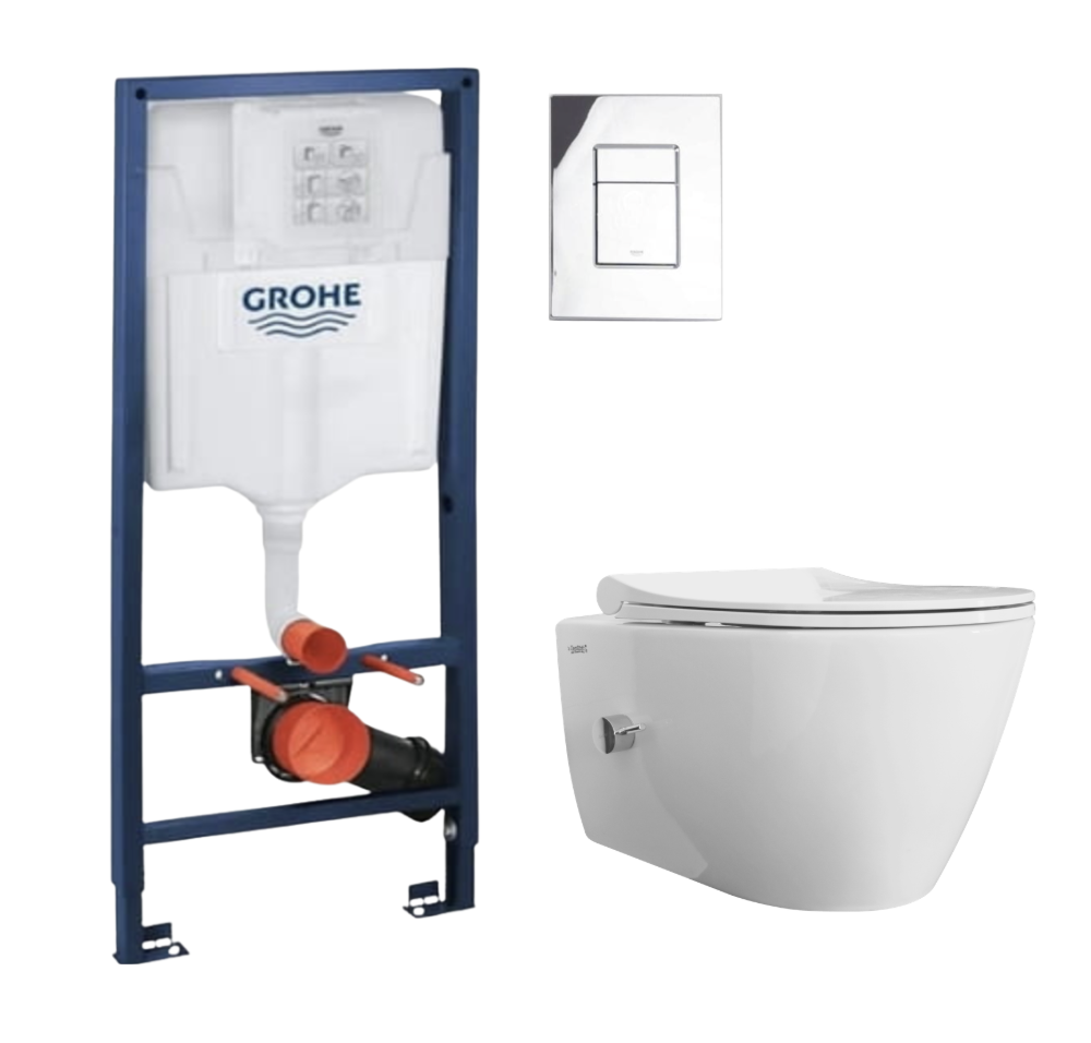 Toaleta myjąca MajorMaker Topaz ze stelażem Grohe